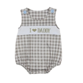 Embroidered I Love Daddy Romper - Preorder