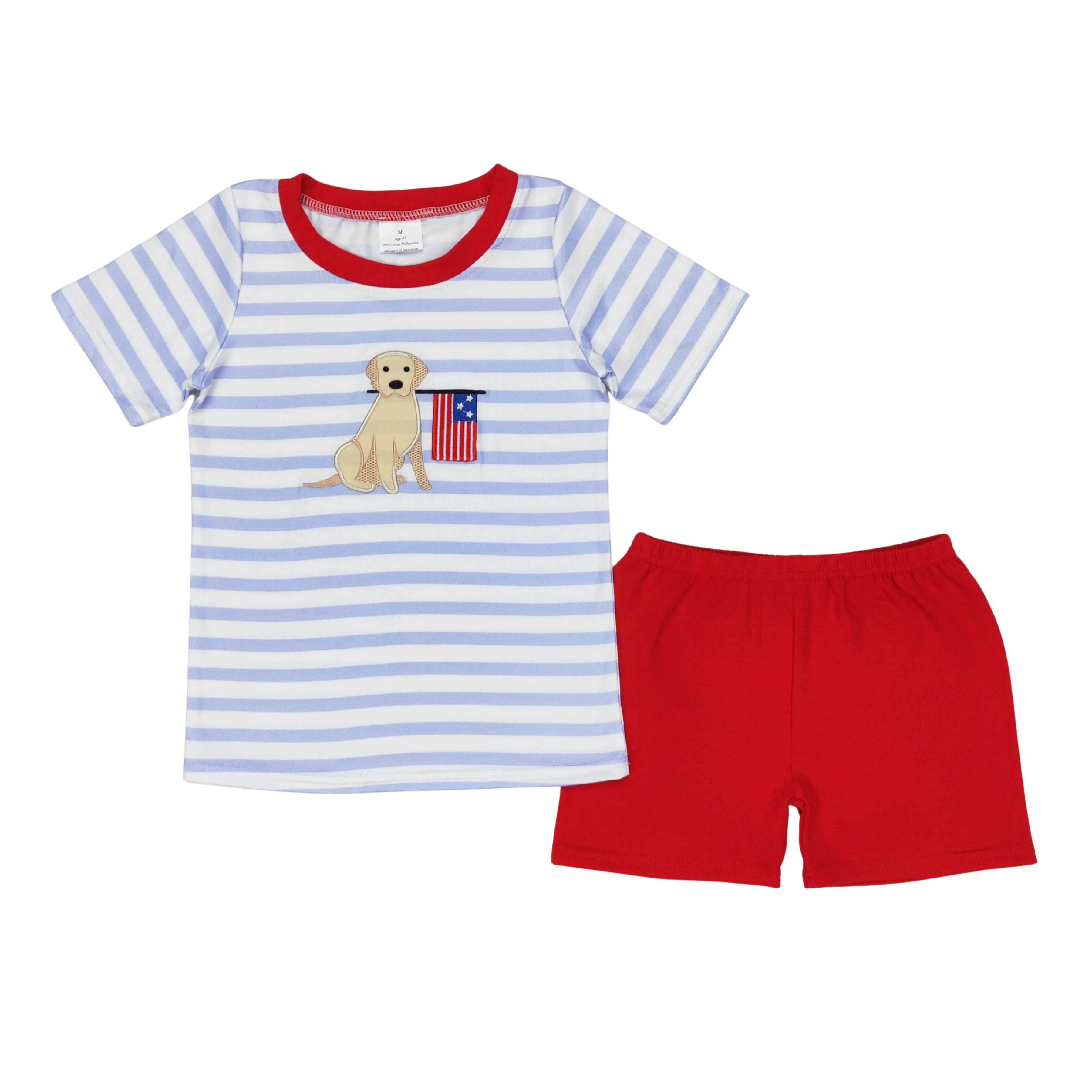Appliqué American Dog Set - Preorder