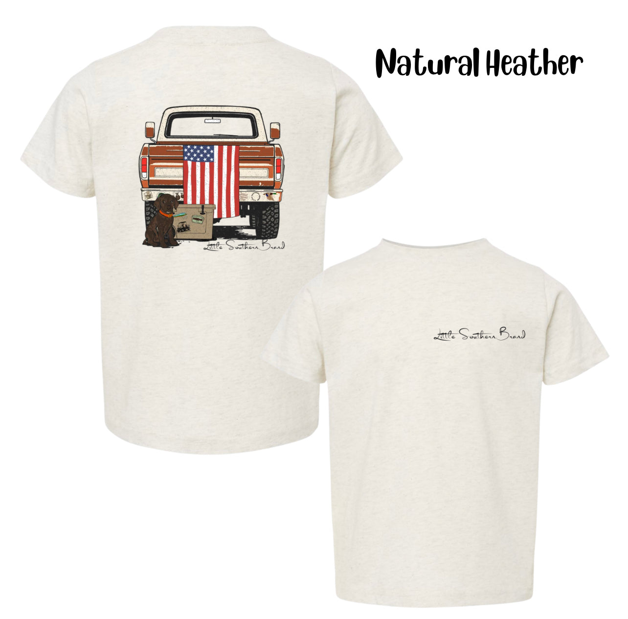 American Flag Pickup Truck - 2 colors