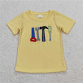 Yellow Embroidered Tool Tee - Preorder