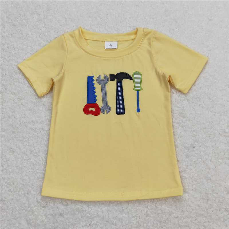 Yellow Embroidered Tool Tee - Preorder