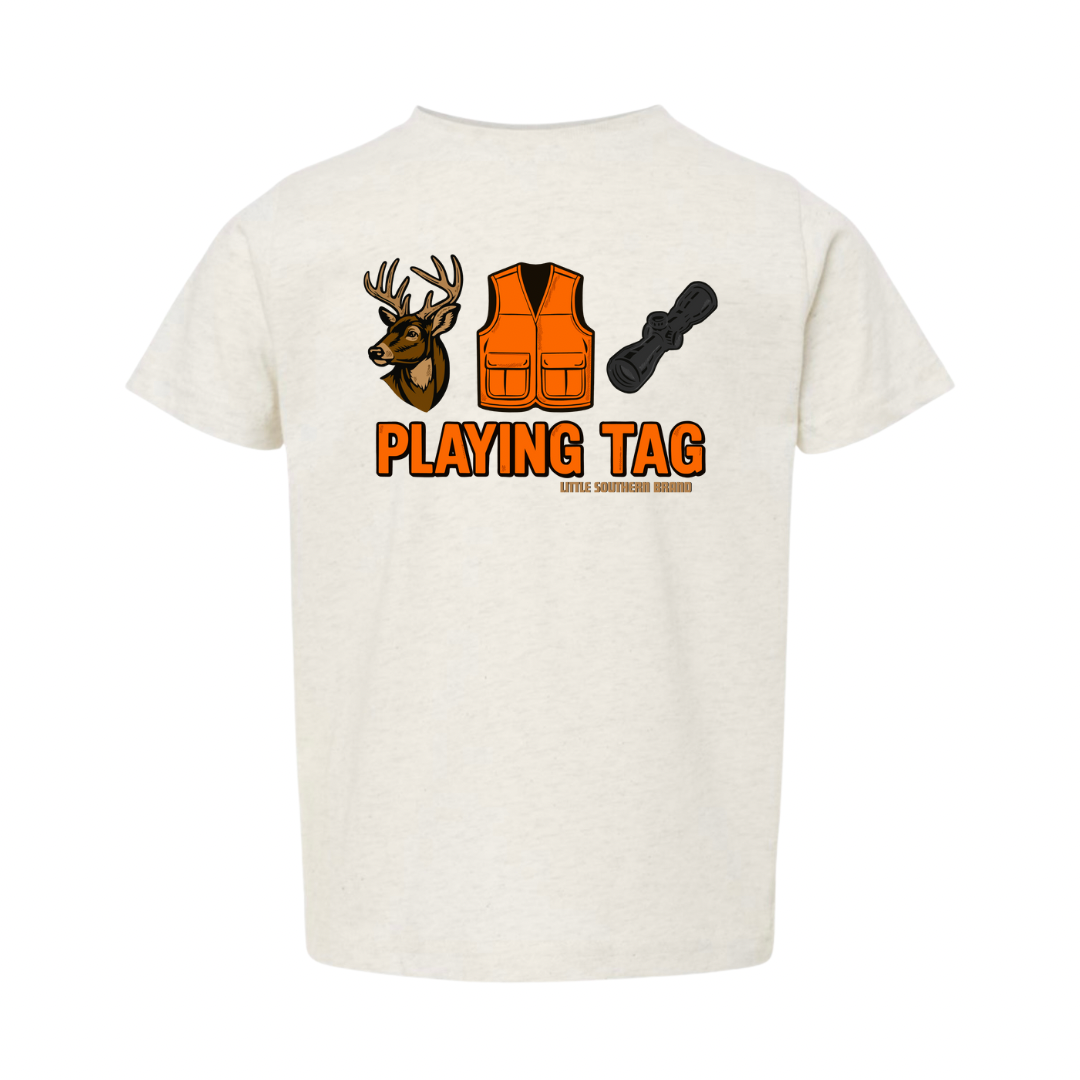 Playing Tag - Natural Heather