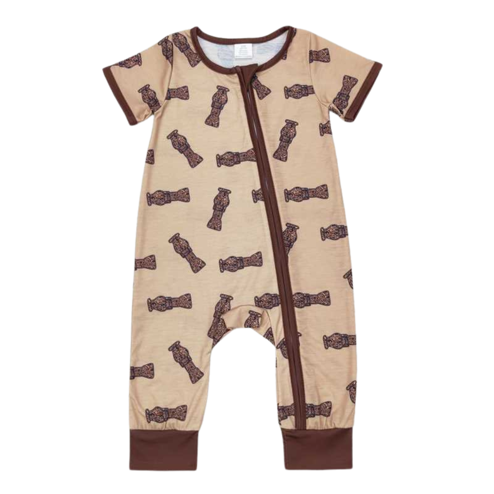Beige Duck Calls Romper - Preorder