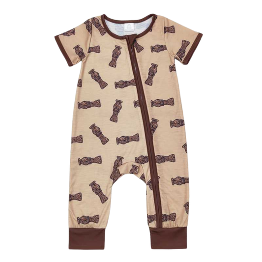Beige Duck Calls Play Romper