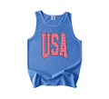 Red Gingham USA Tank | Flo Blue