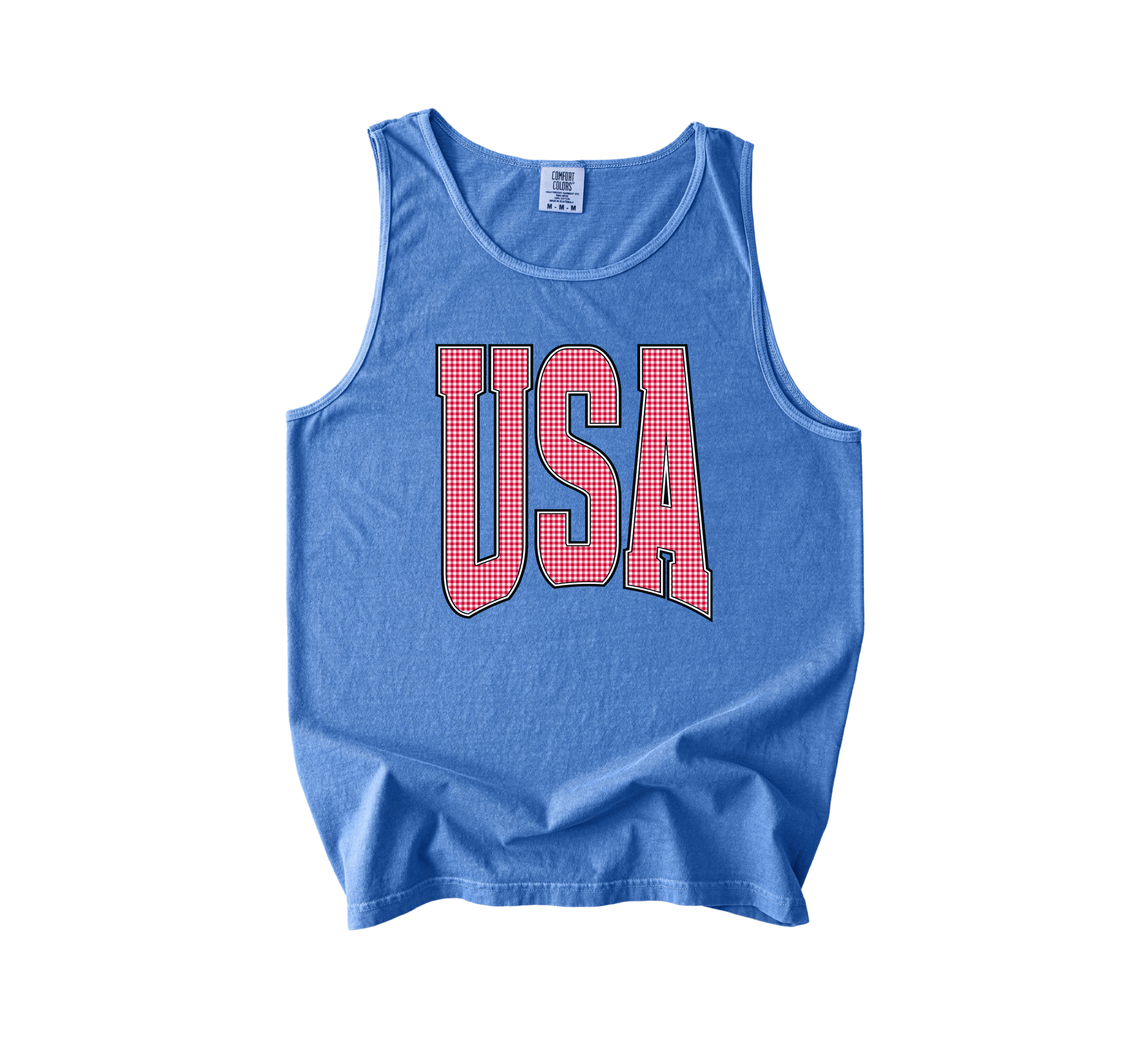 Red Gingham USA Tank | Flo Blue