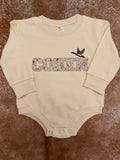 Camo Flying Mallard Name Bubble - CUSTOM
