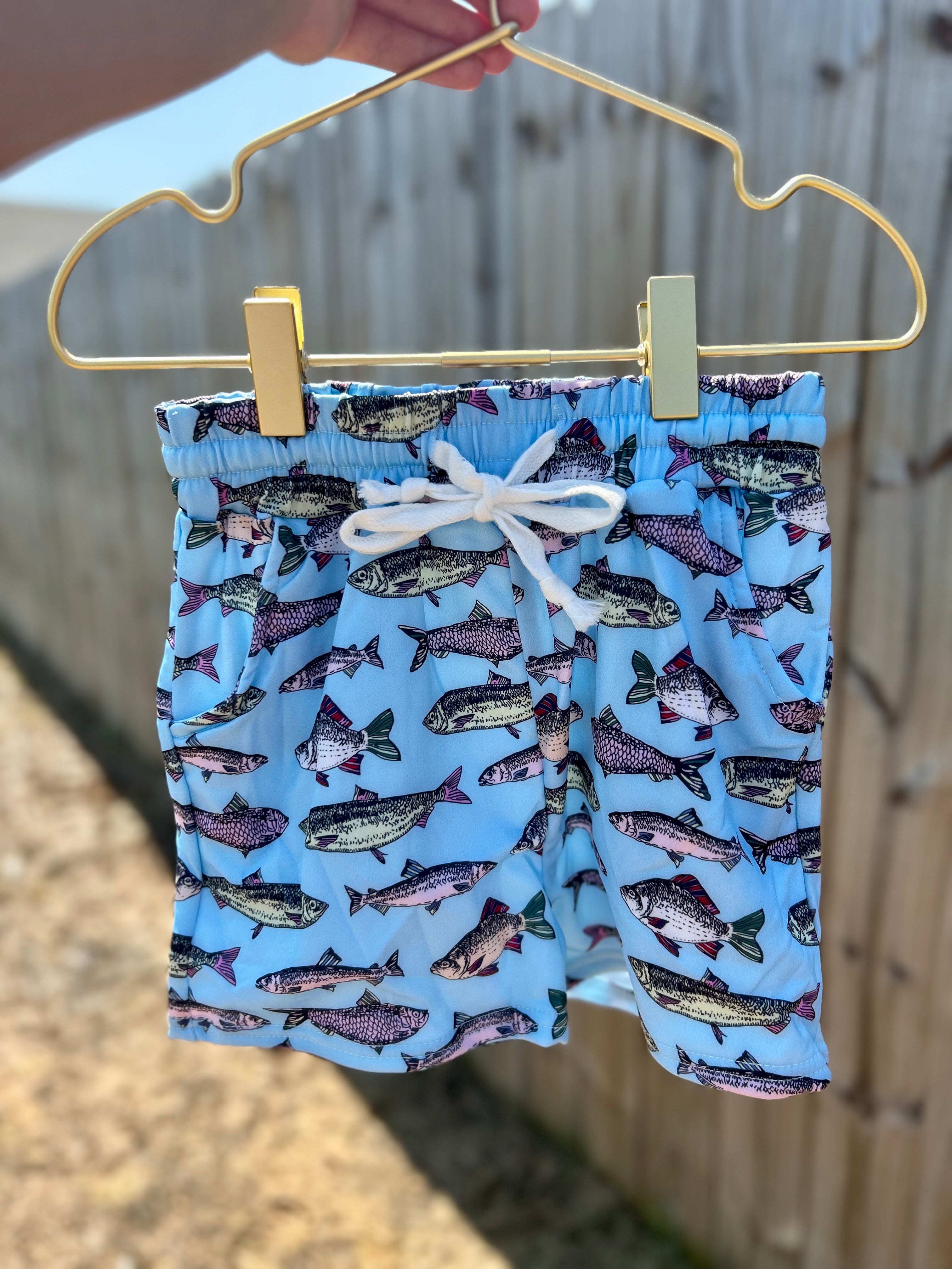 Goin’ Fishing Swimming Trunks