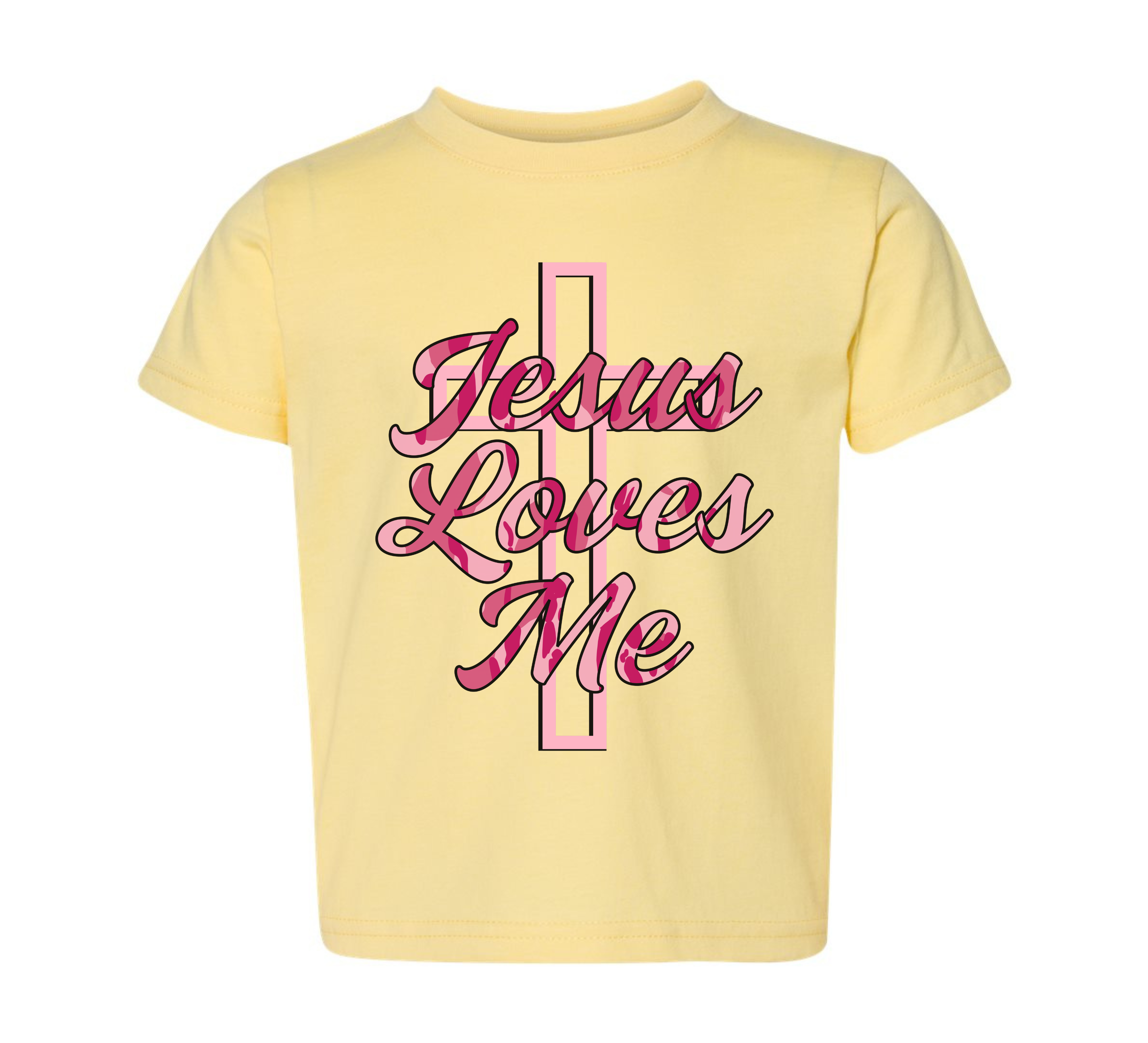 Pink Camo Jesus Loves Me - Butter