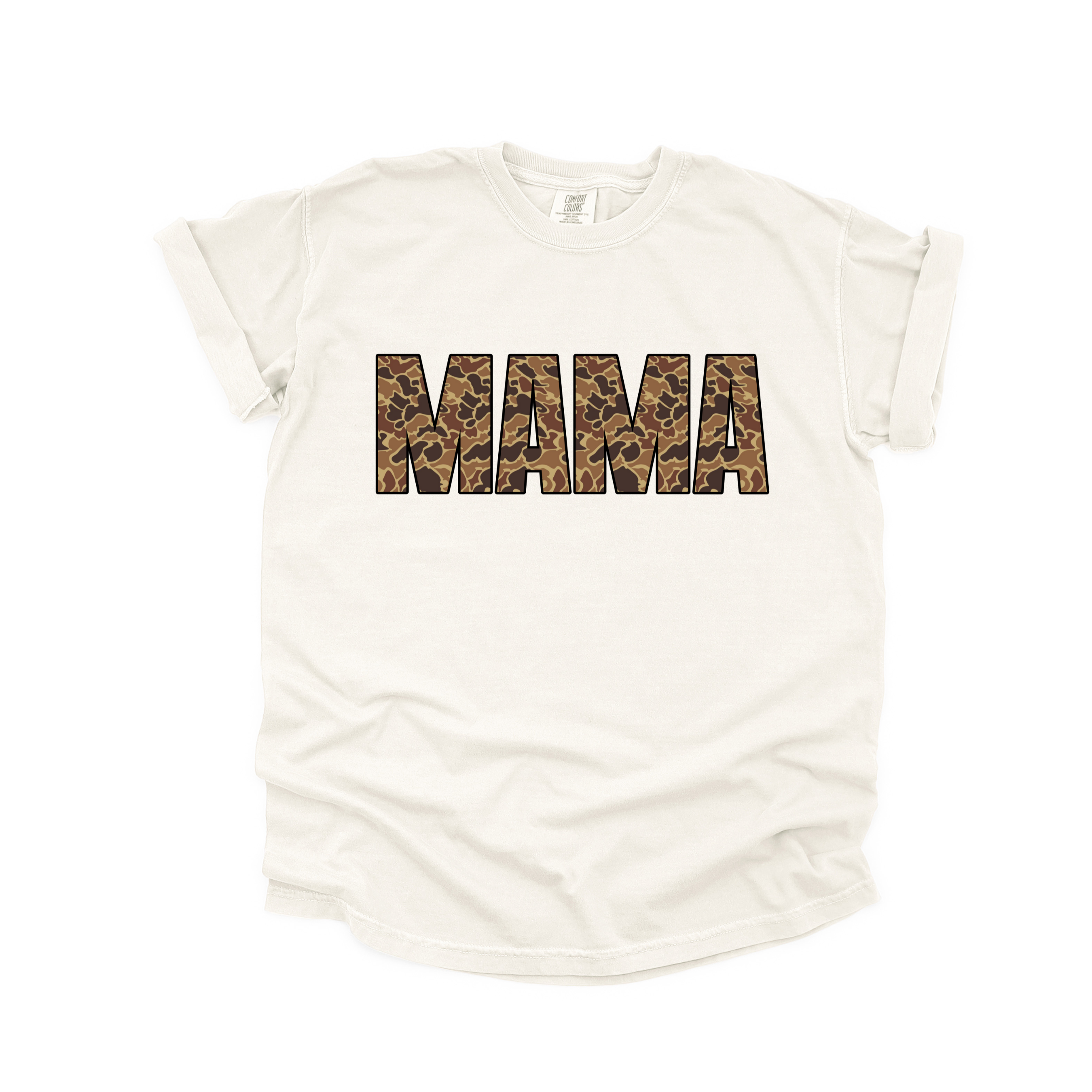 Mama Brown Camo T-shirt - Comfort Colors