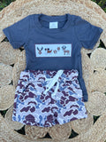 Embroidered Deer & Puppy Camo Set - Preorder
