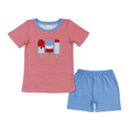 Red Striped Summer Pops Set - Preorder