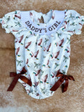 Embroidered Daddy’s Girl Duck Romper