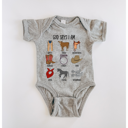 God Says I am (Cowboy) - Heather Grey