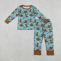 Howdy Blue Checks Cozy Set - Preorder