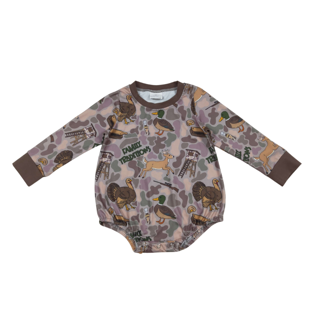 Family Tradition Long Sleeve Romper