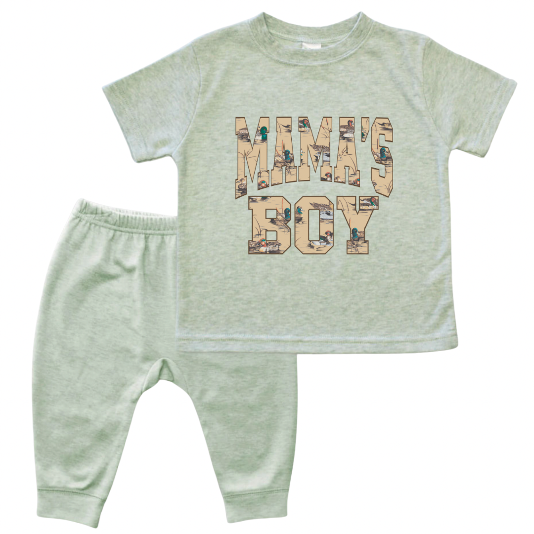 Duck Print Mama’s Boy Jogger Set