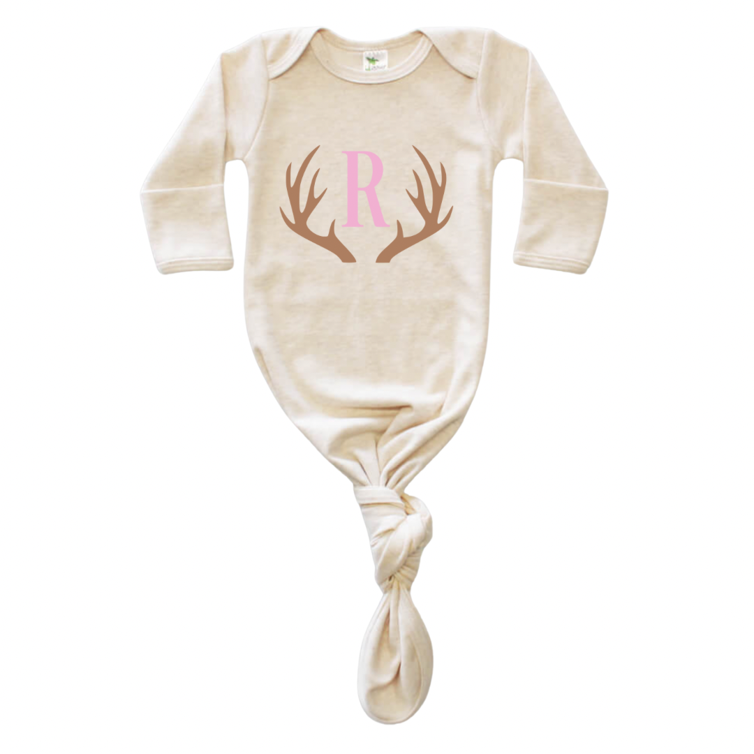 Antler Letter Gown - Custom
