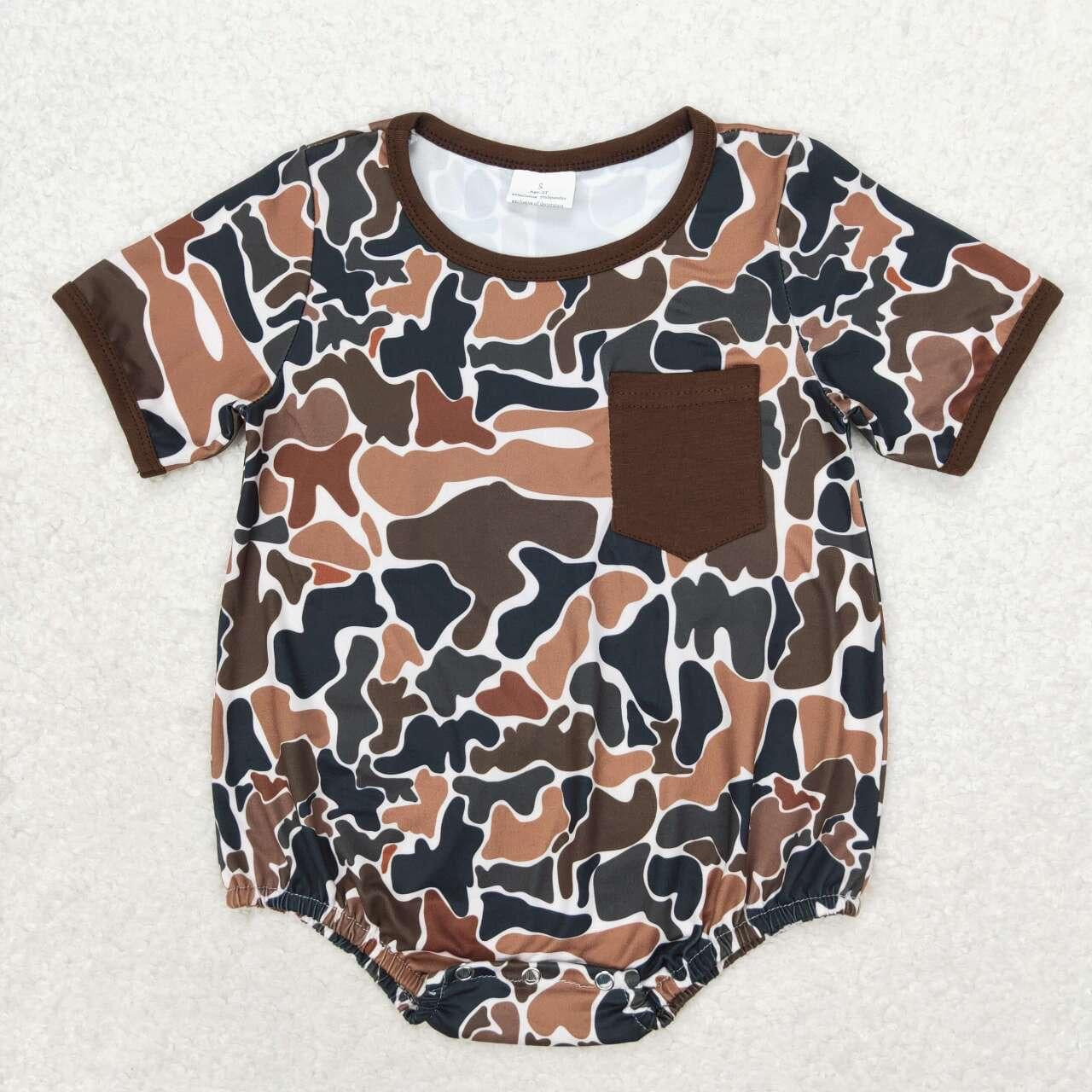 Retro Camo Bubble Romper - Preorder