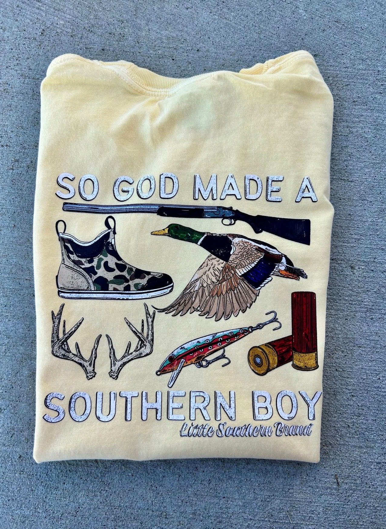 So God Made A Southern Boy - Comfort Colors Butter