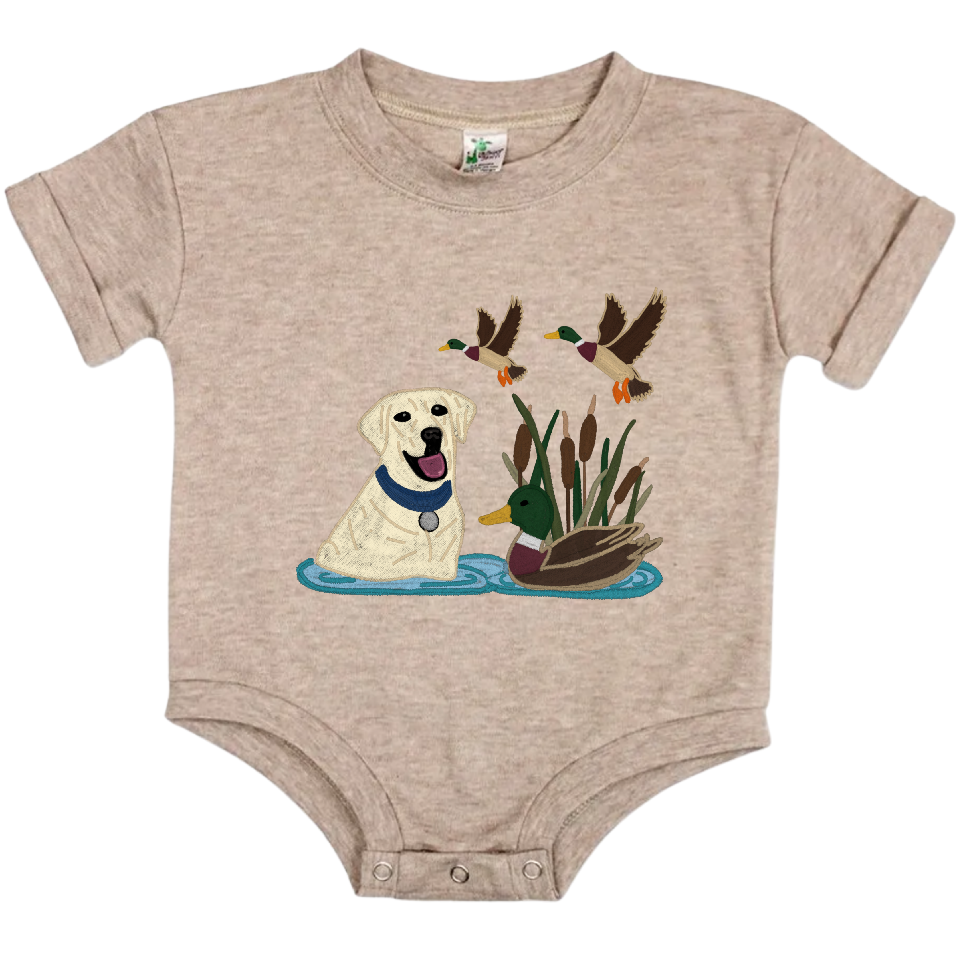 Yellow Lab & Ducks Bubble - 2 colors