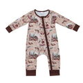 Deer & Turkey Zippy Romper - Preorder