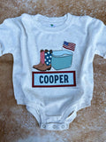 All American Boy Name Bubble - CUSTOM