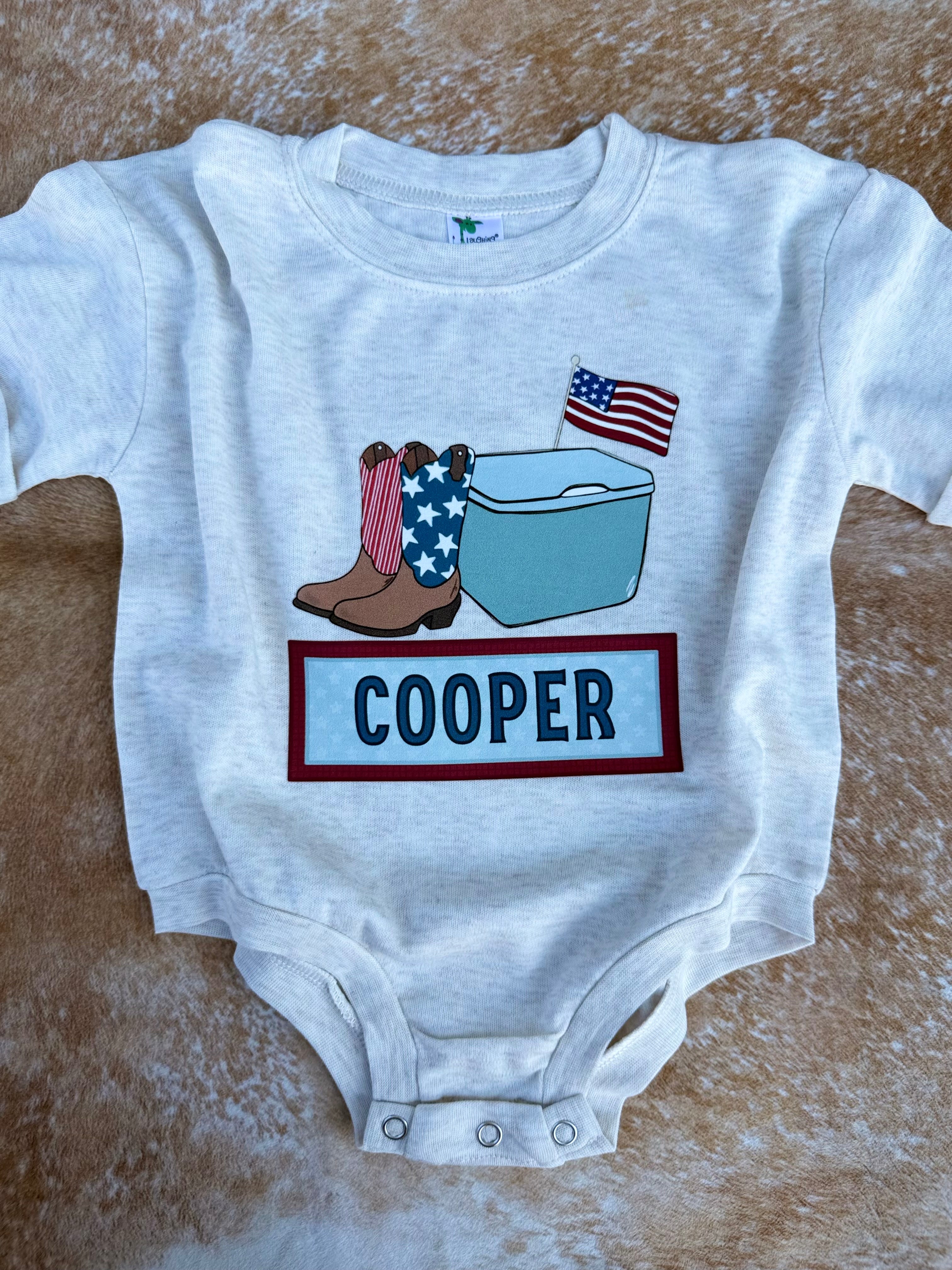 All American Boy Name Bubble - CUSTOM