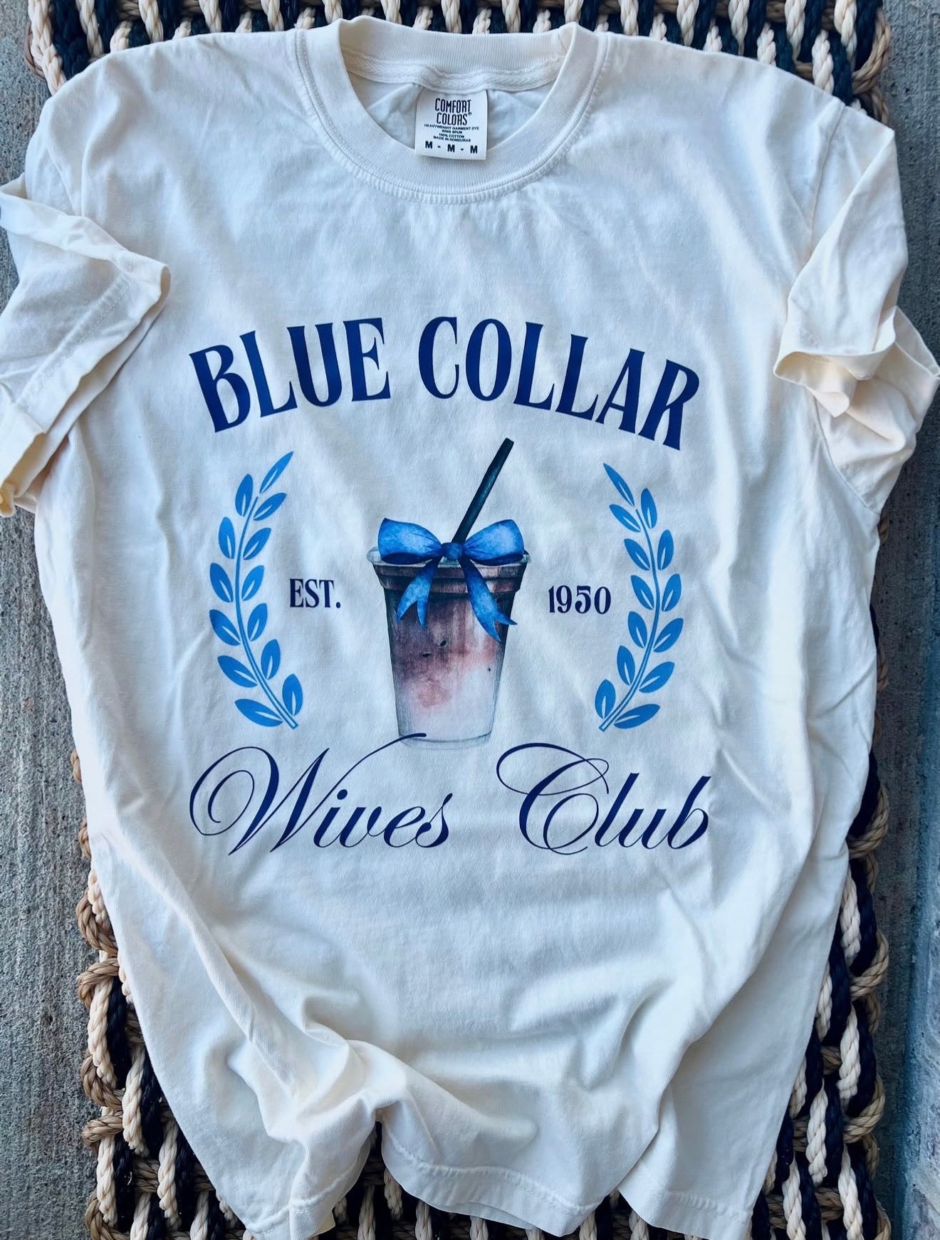 Blue Collar Wives Club Tee - Ivory