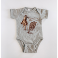 Roping Onesie - Heather Grey