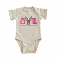 Pack My Bags Hunting Onesie - girls