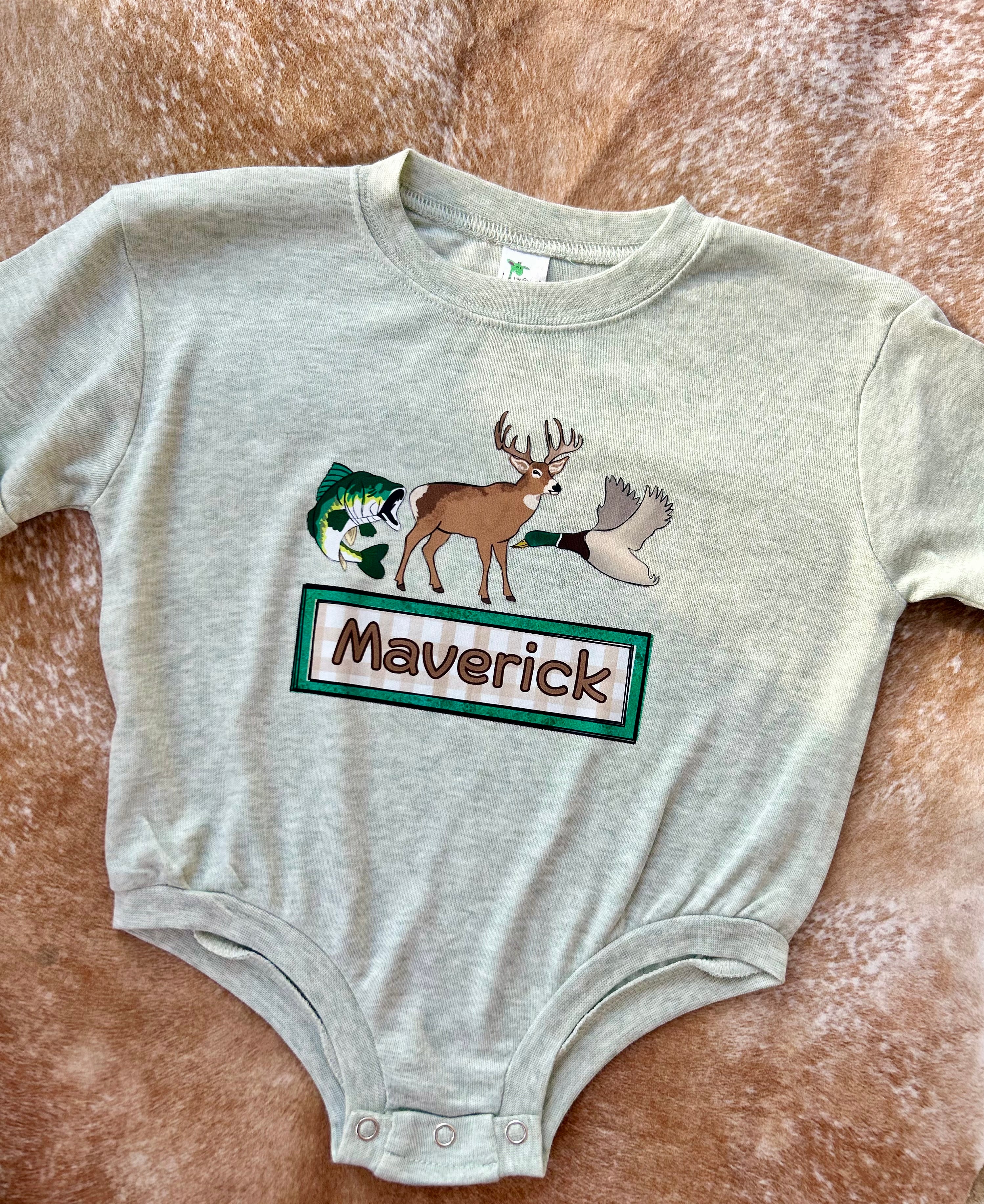 Fish, Deer, Duck Name Bubble - Custom