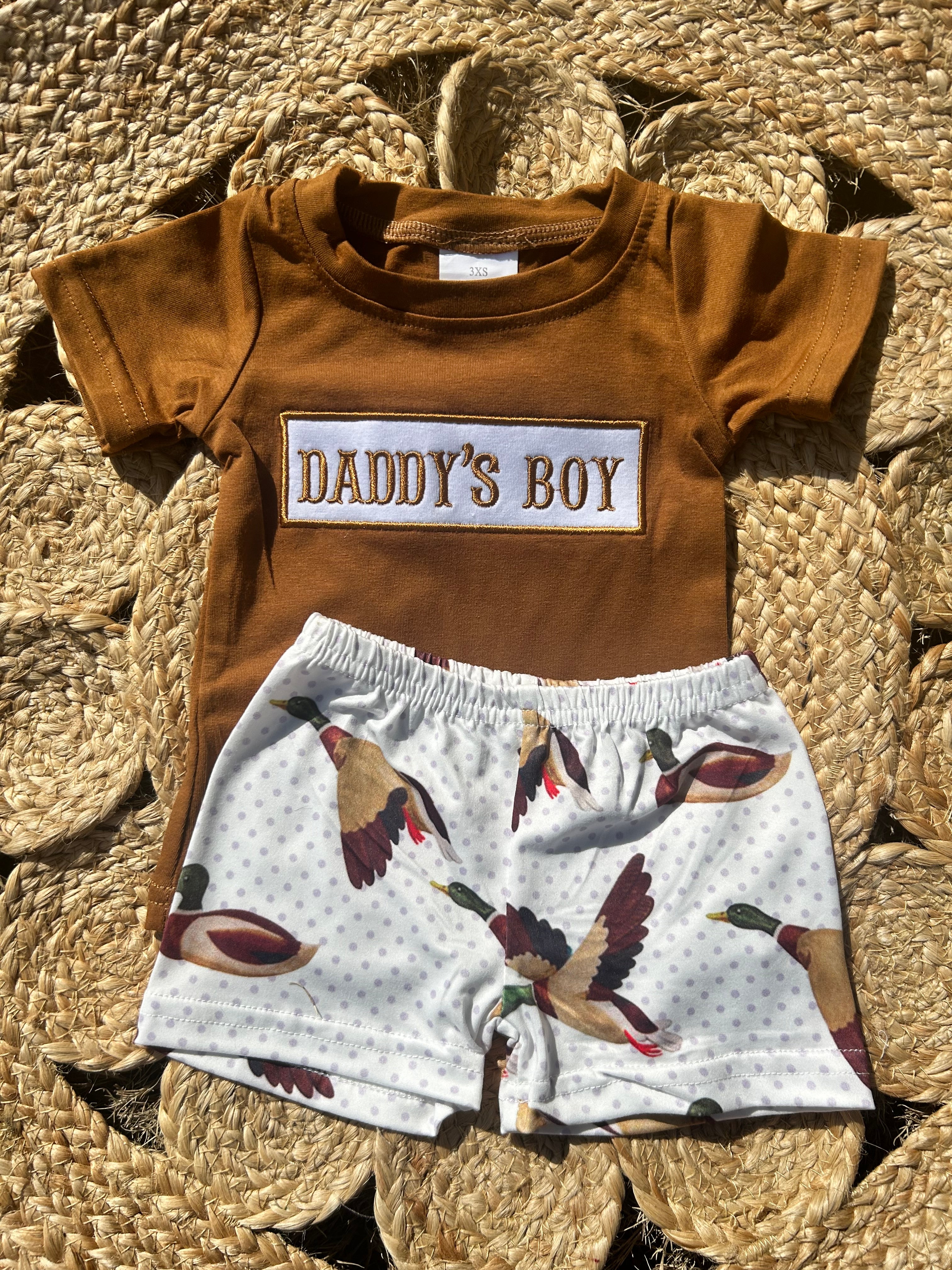 Embroidered Daddy’s Boy Set