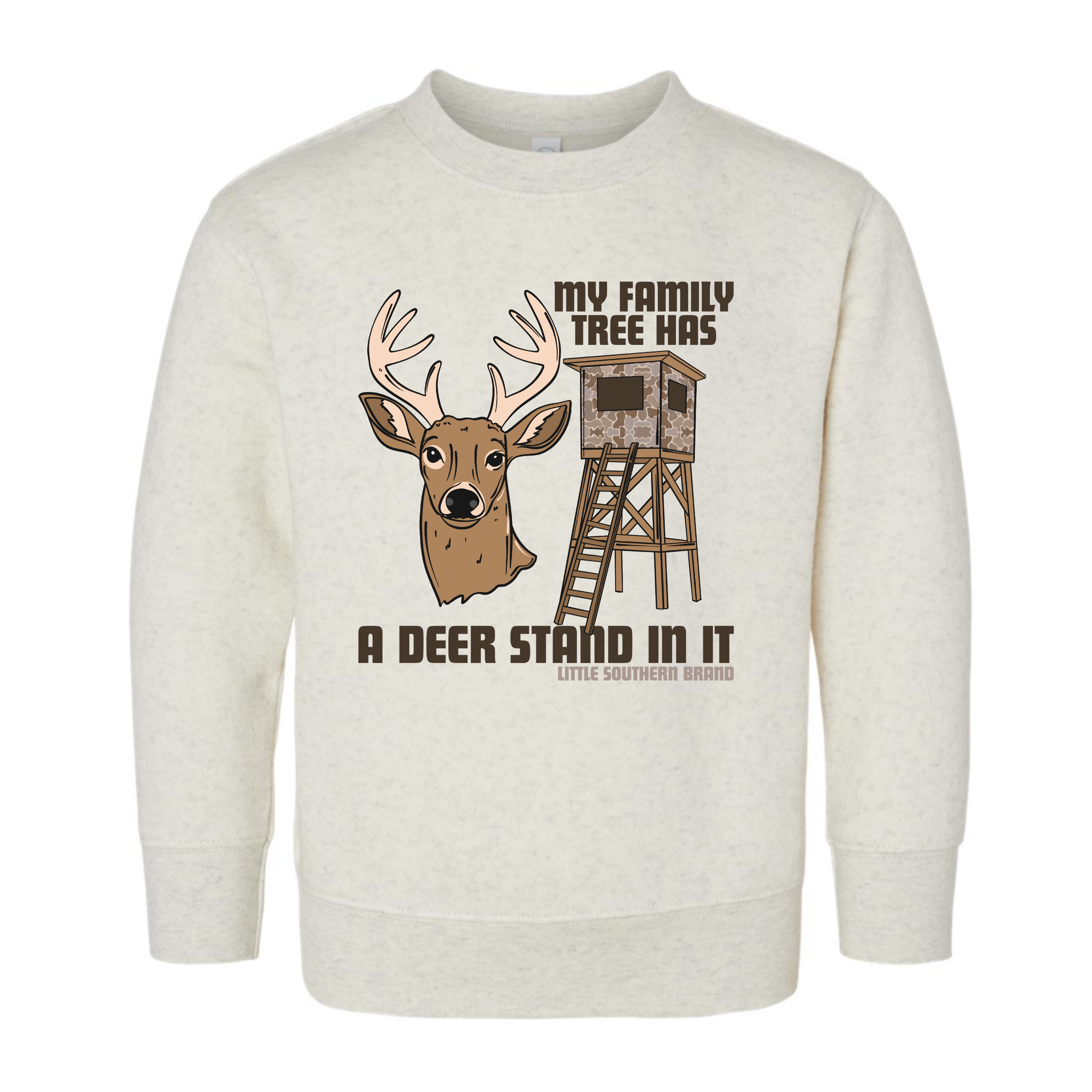 My Family Tree Has A Deer Stand In It Crewneck Sweatshirt