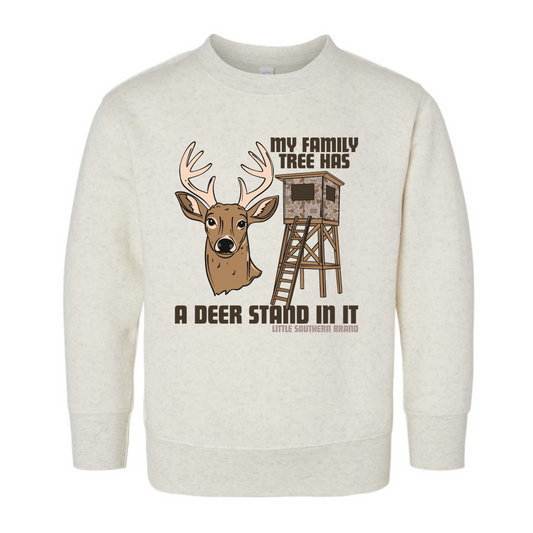 My Family Tree Has A Deer Stand In It Crewneck Sweatshirt