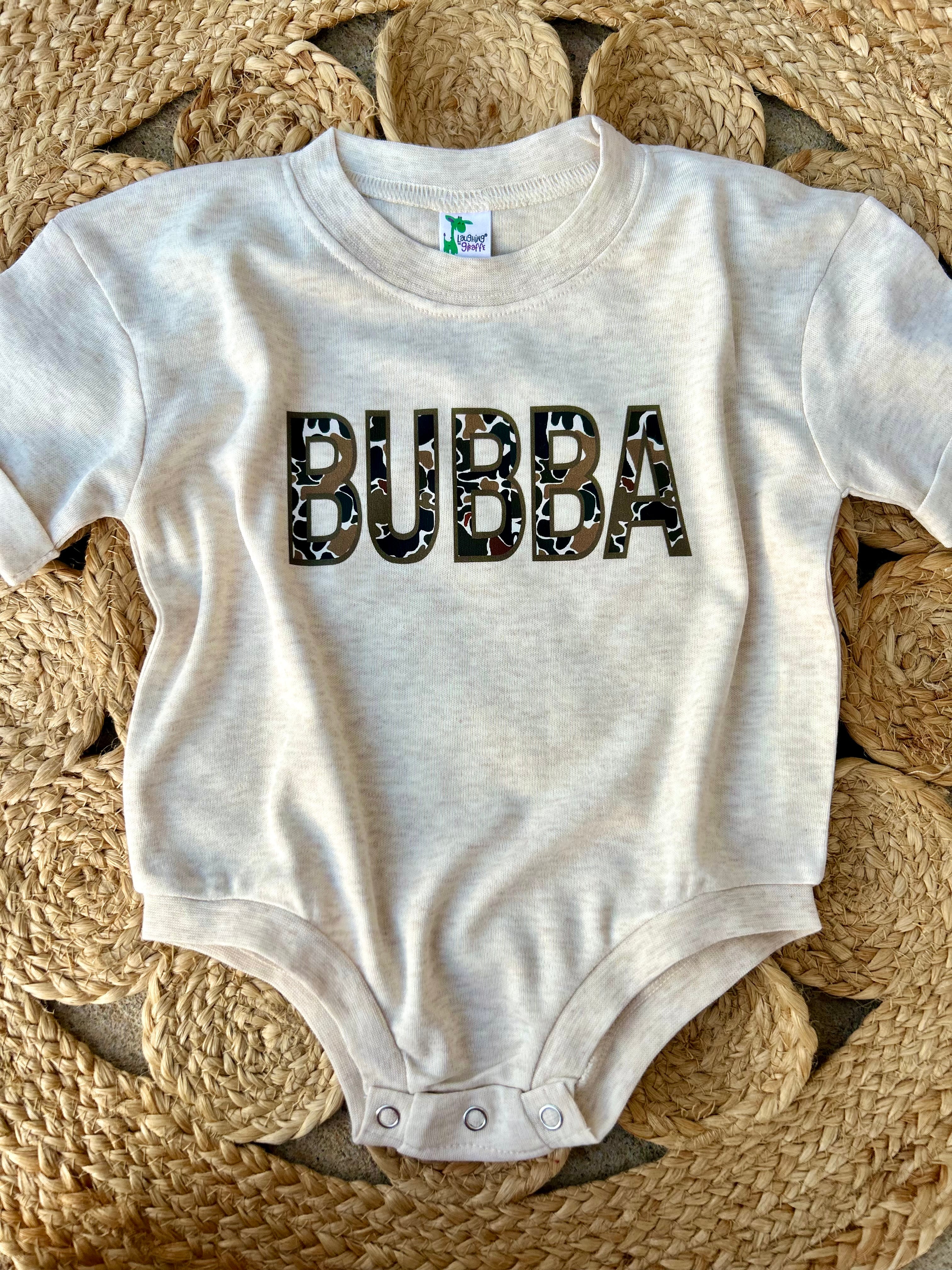 Retro Camo Bubba Bubble Romper