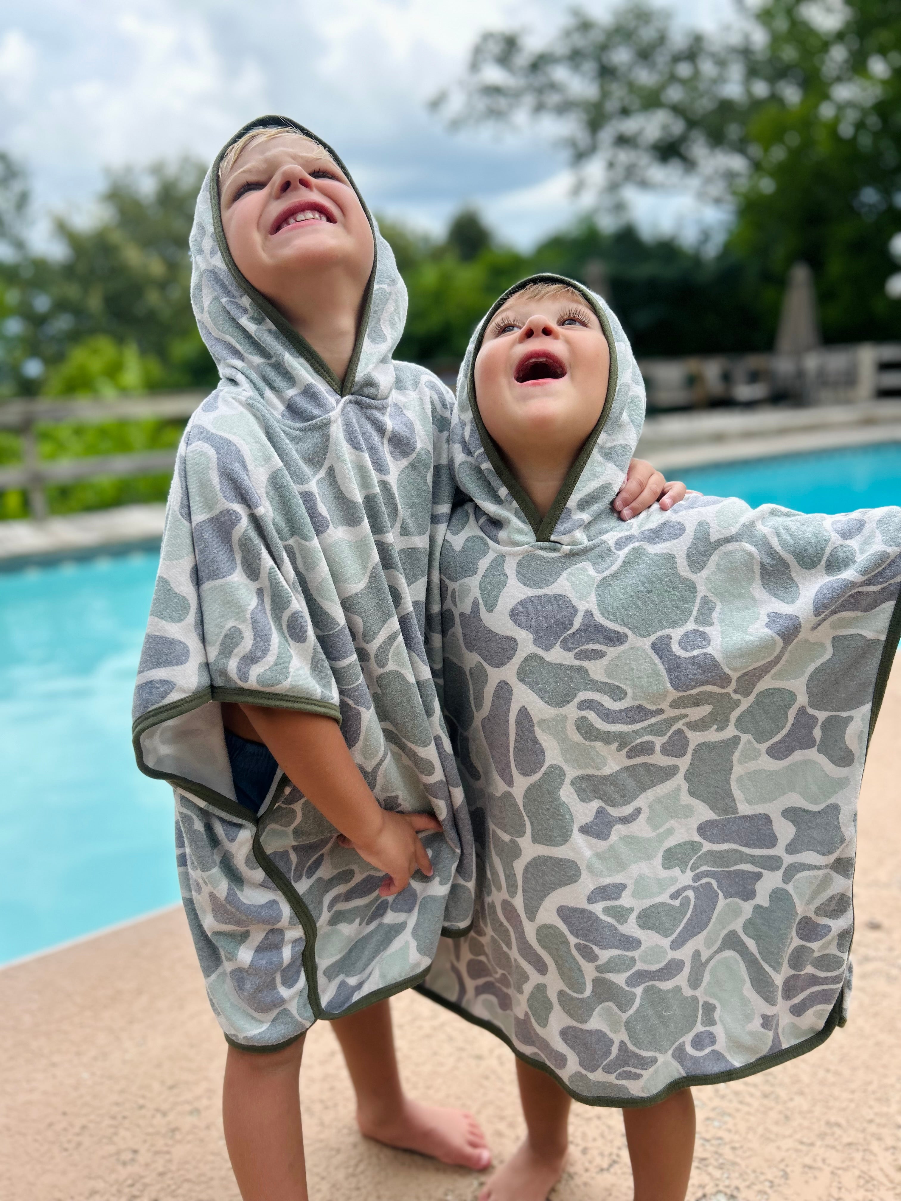 Green Camo Hooded Towel - Preorder