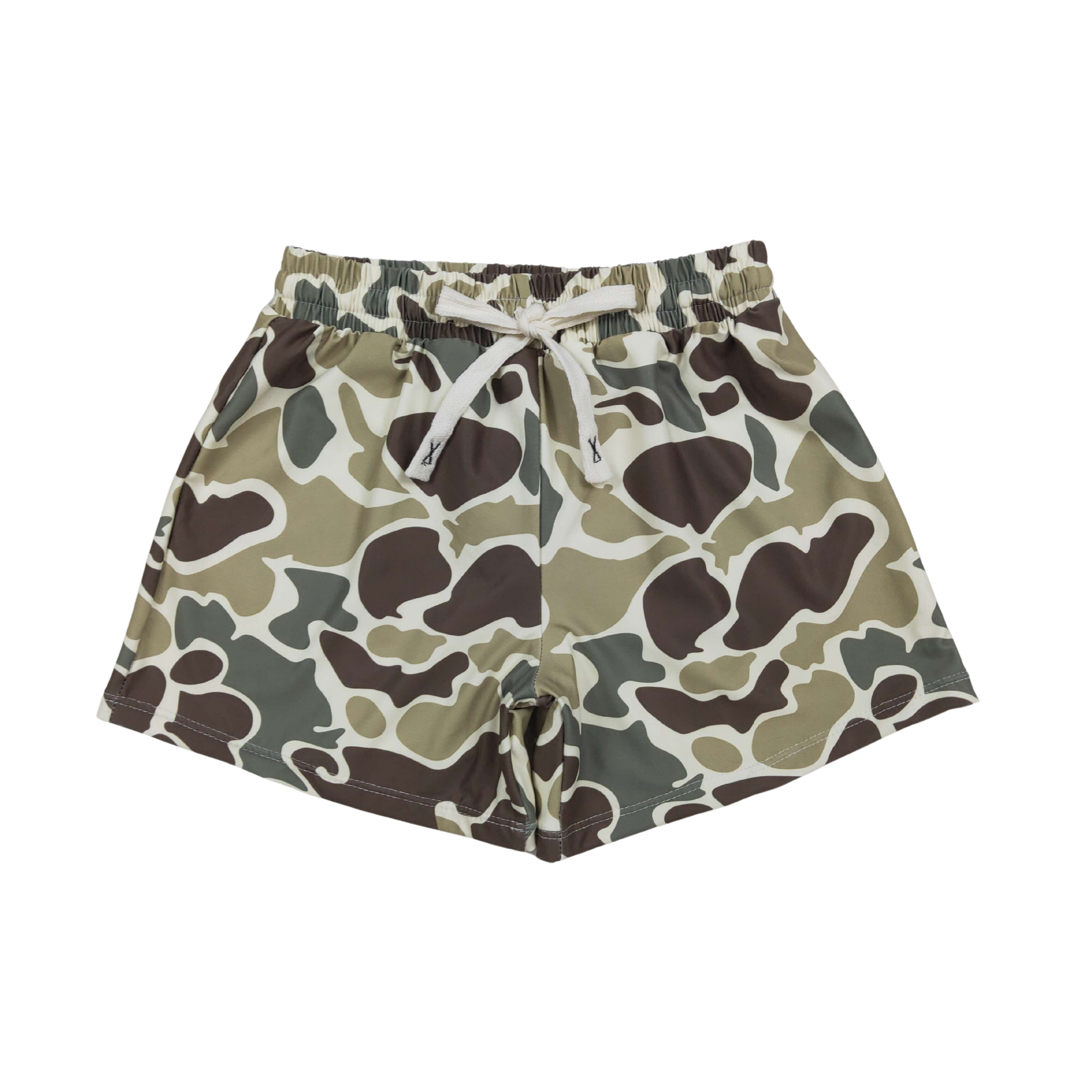 Green Camo Swim Trunks - Preorder