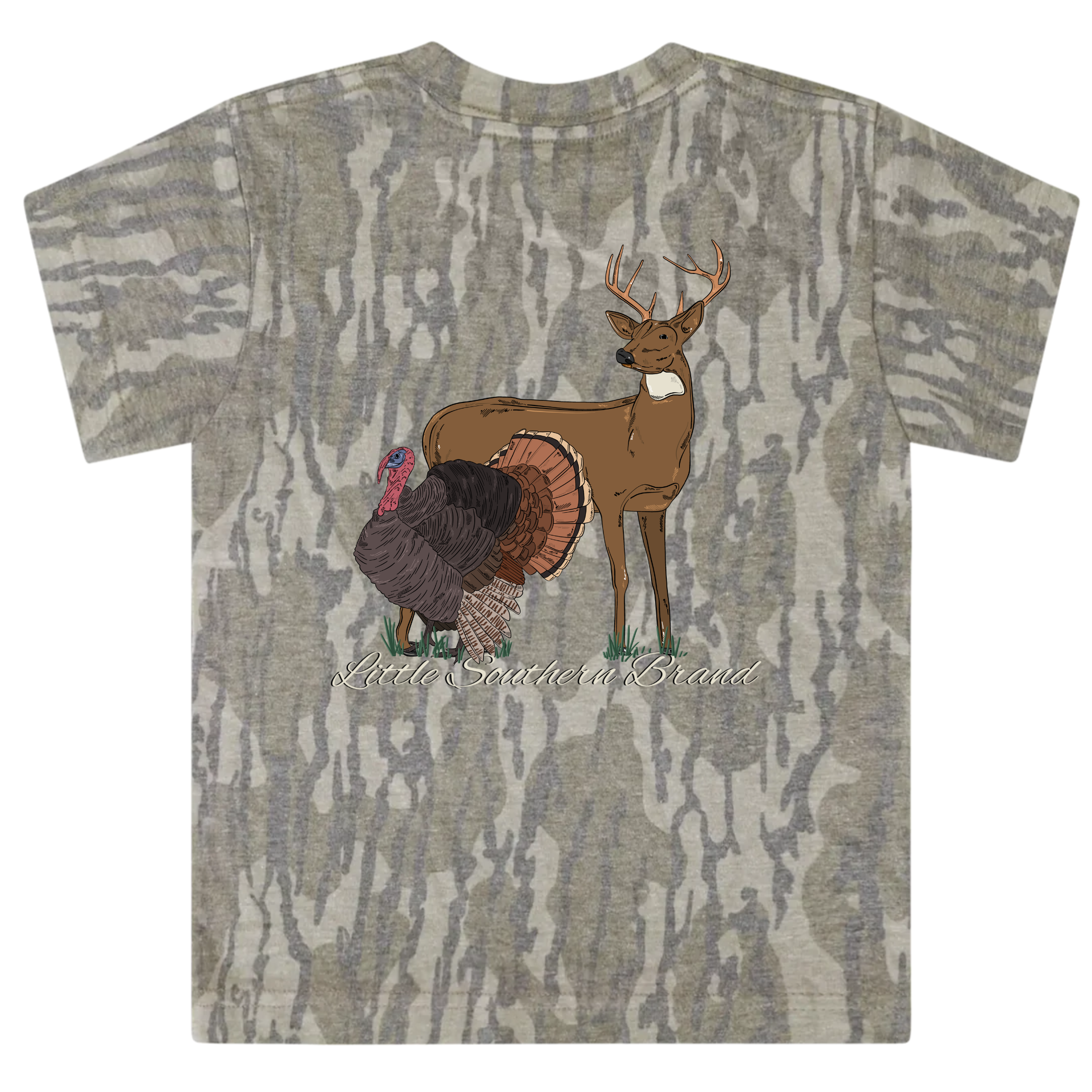 Turkey & Deer Tee - Original Mossy Oak Bottomland