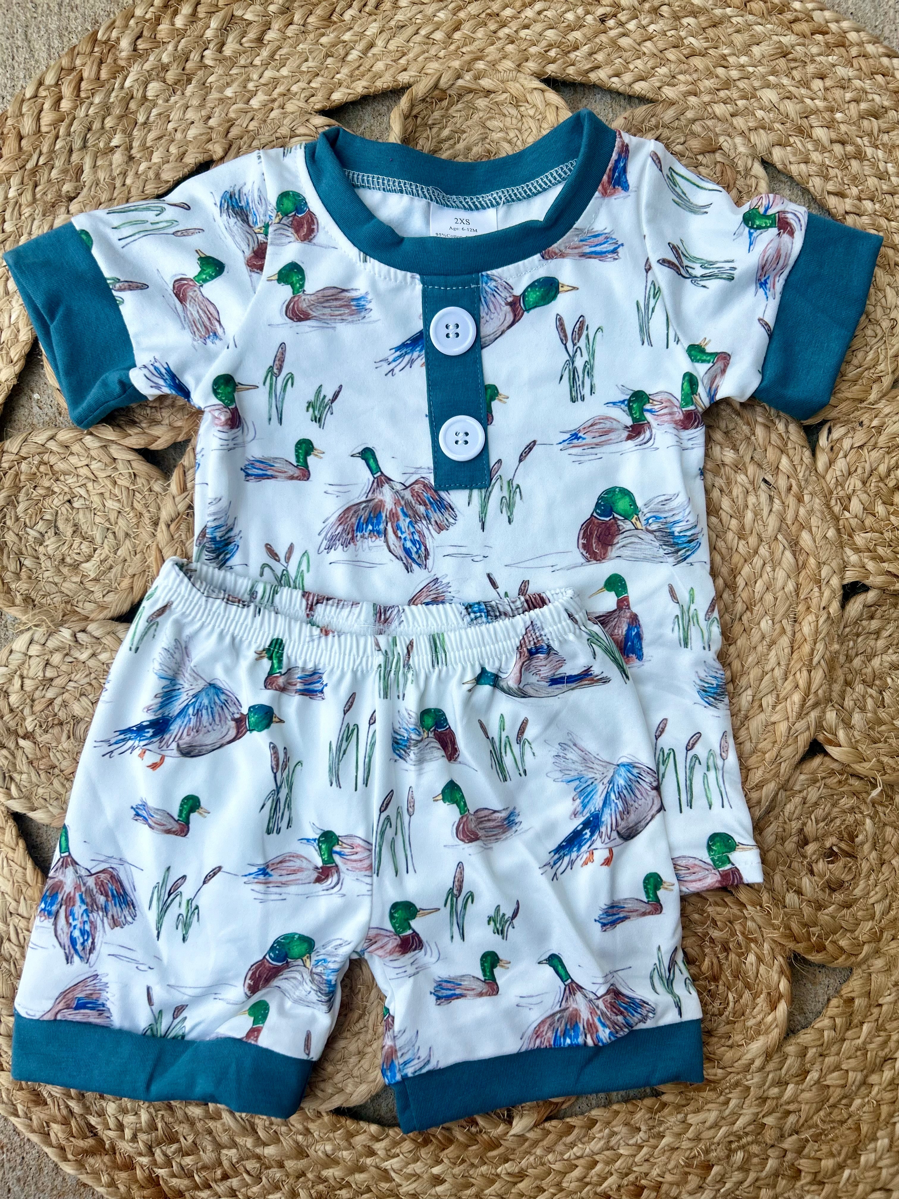 Mallard Ducks Short Sleeve Cozy Set - Preorder