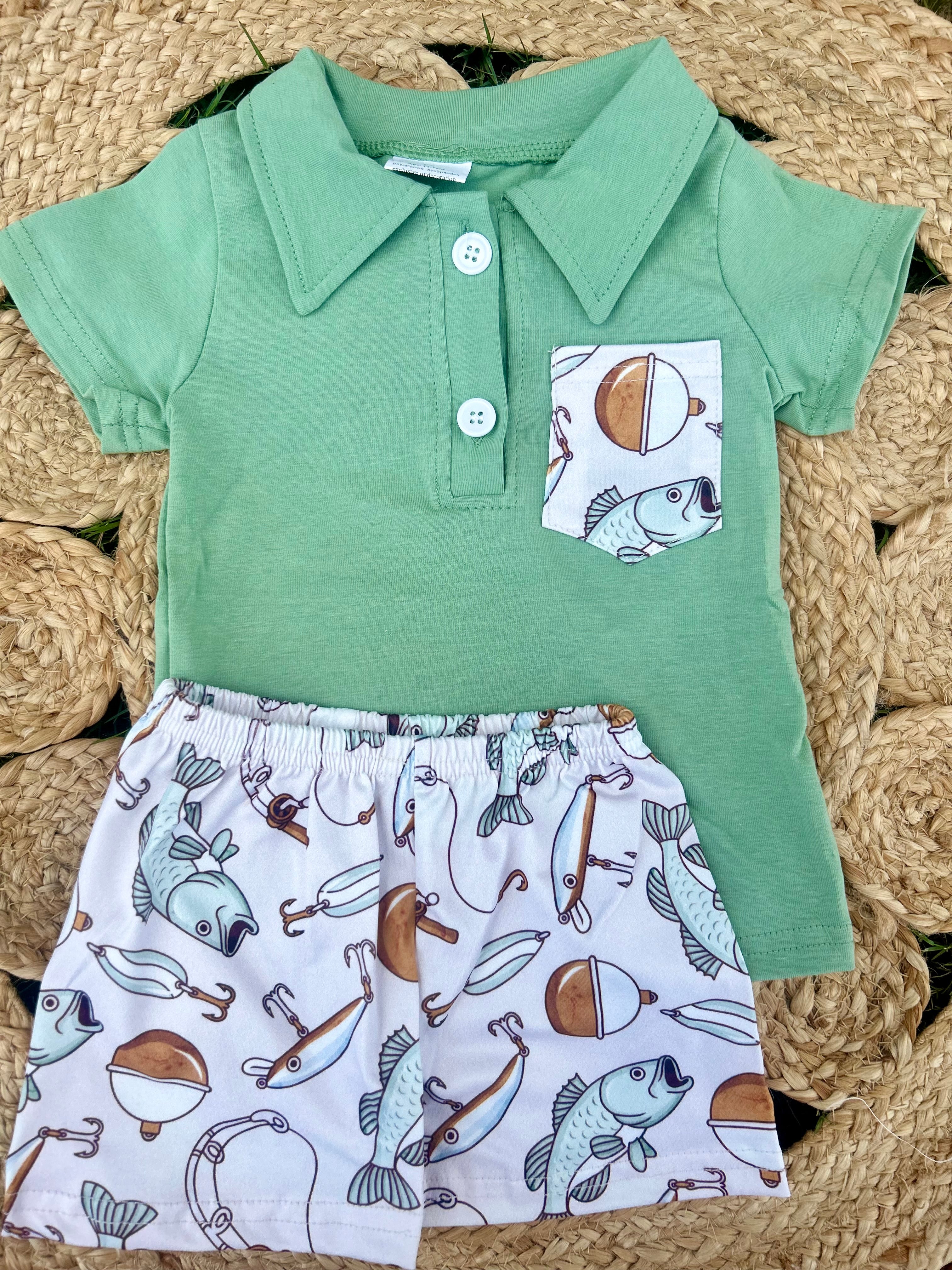 Gone Fishing Shorts Set - Preorder