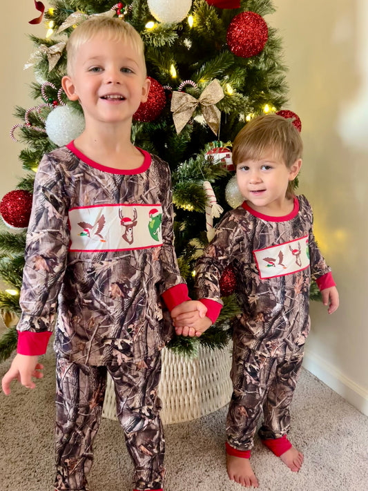 Duck Deer Fish Christmas Printed Cozy Set