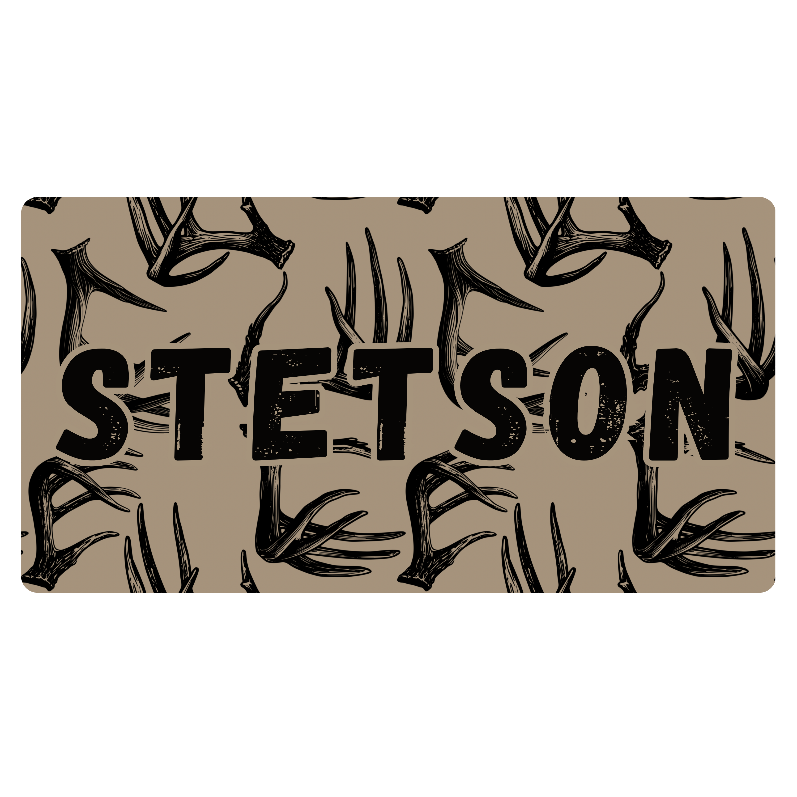 CUSTOM Antler Name Plate Tee - Multiple Colors Options