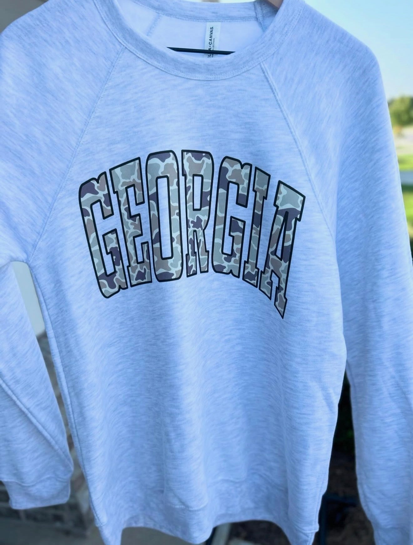 Camo State Ash Crewneck - CUSTOM
