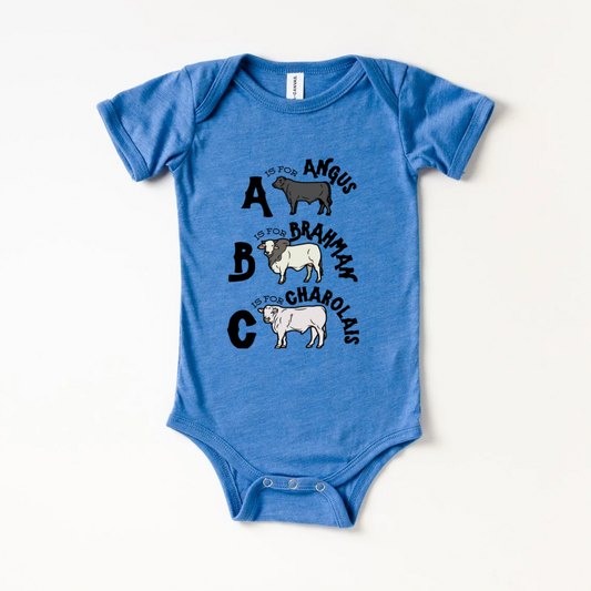 ABC Cows Onesie
