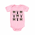 Bows & Deer Light Pink Onesie