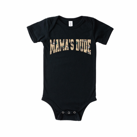 Mama’s Dude Onesie - Black