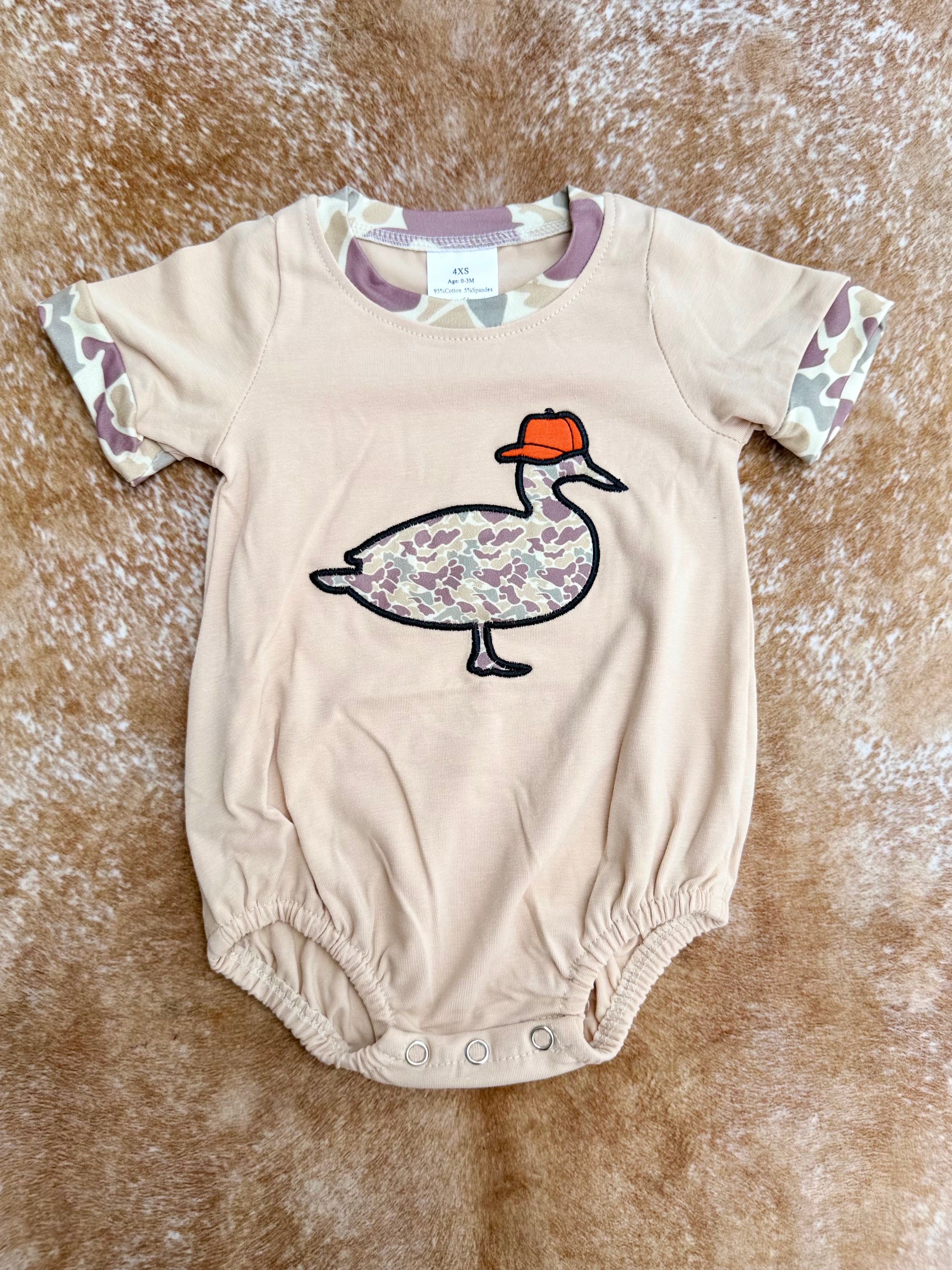 Camo Duck Bubble Romper