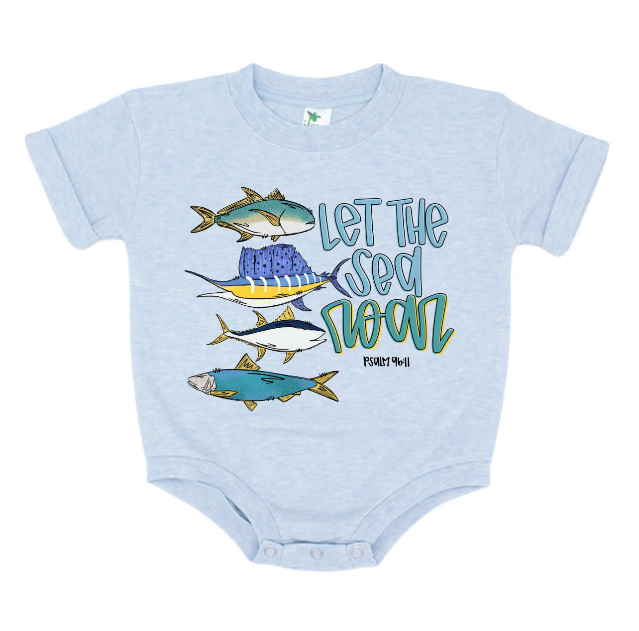 Let The Sea Roar Bubble Romper