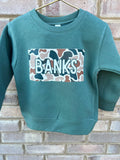 Desert Camo Name Crewneck in Basil - CUSTOM
